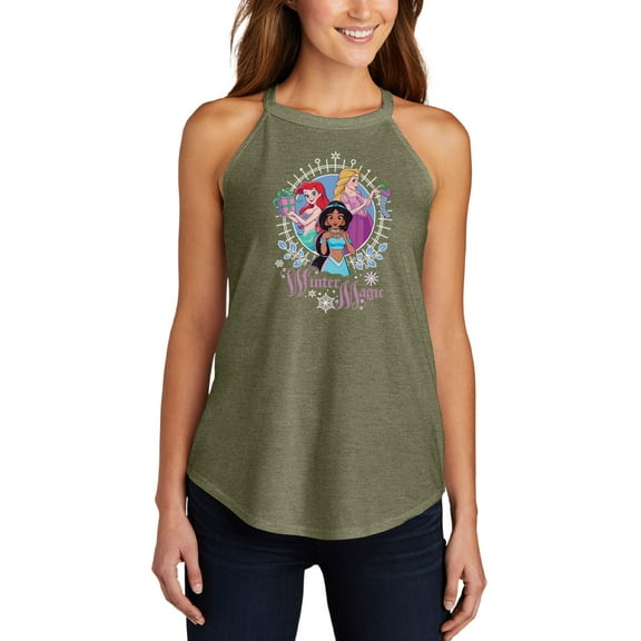 Disney Princess - Winter Magic - Juniors High Neck Tank Top