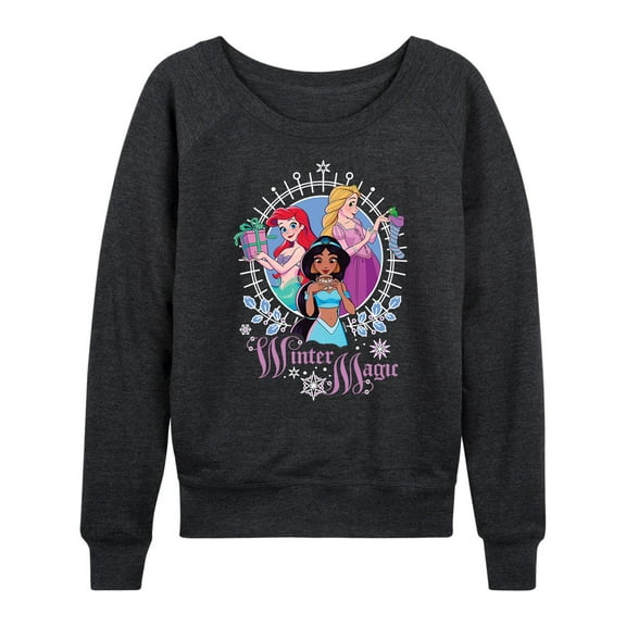 Disney Princess - Winter Magic - Women's Lightweight French Terry Long Sleeve Shirt