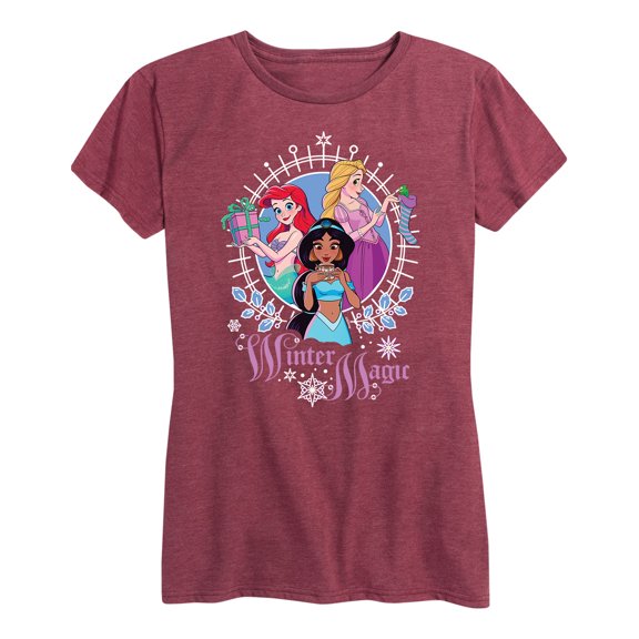 Disney Princess - Winter Magic - Women's Short Sleeve Graphic T-Shirt
