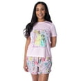 thumbnail image 1 of Disney Princess Women's Living The Dream Shirt and Shorts Pajama Set, 1 of 7