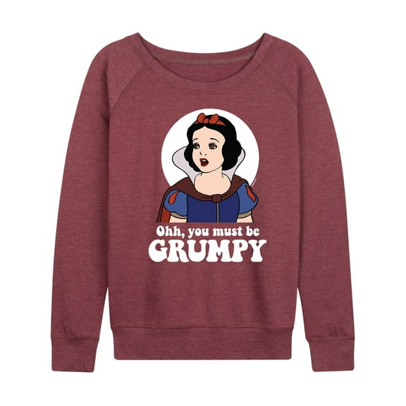 Disney Princess - You Must Be Grumpy - Women's Lightweight French Terry Long Sleeve Shirt