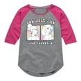 thumbnail image 1 of Disney Princess - You Think We Need Rescuing - Toddler & Youth Girls Raglan Graphic T-Shirt, 1 of 5