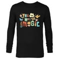 thumbnail image 1 of Disney Princess You are Made of Magic Jasmine & Cinderella - Long Sleeve T-Shirt for Men - Customized-Black, 1 of 5