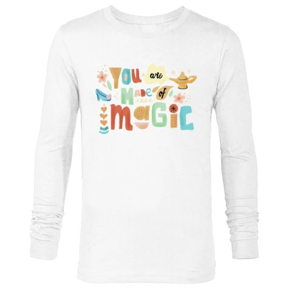 Disney Princess You are Made of Magic Jasmine & Cinderella - Long Sleeve T-Shirt for Men - Customized-White