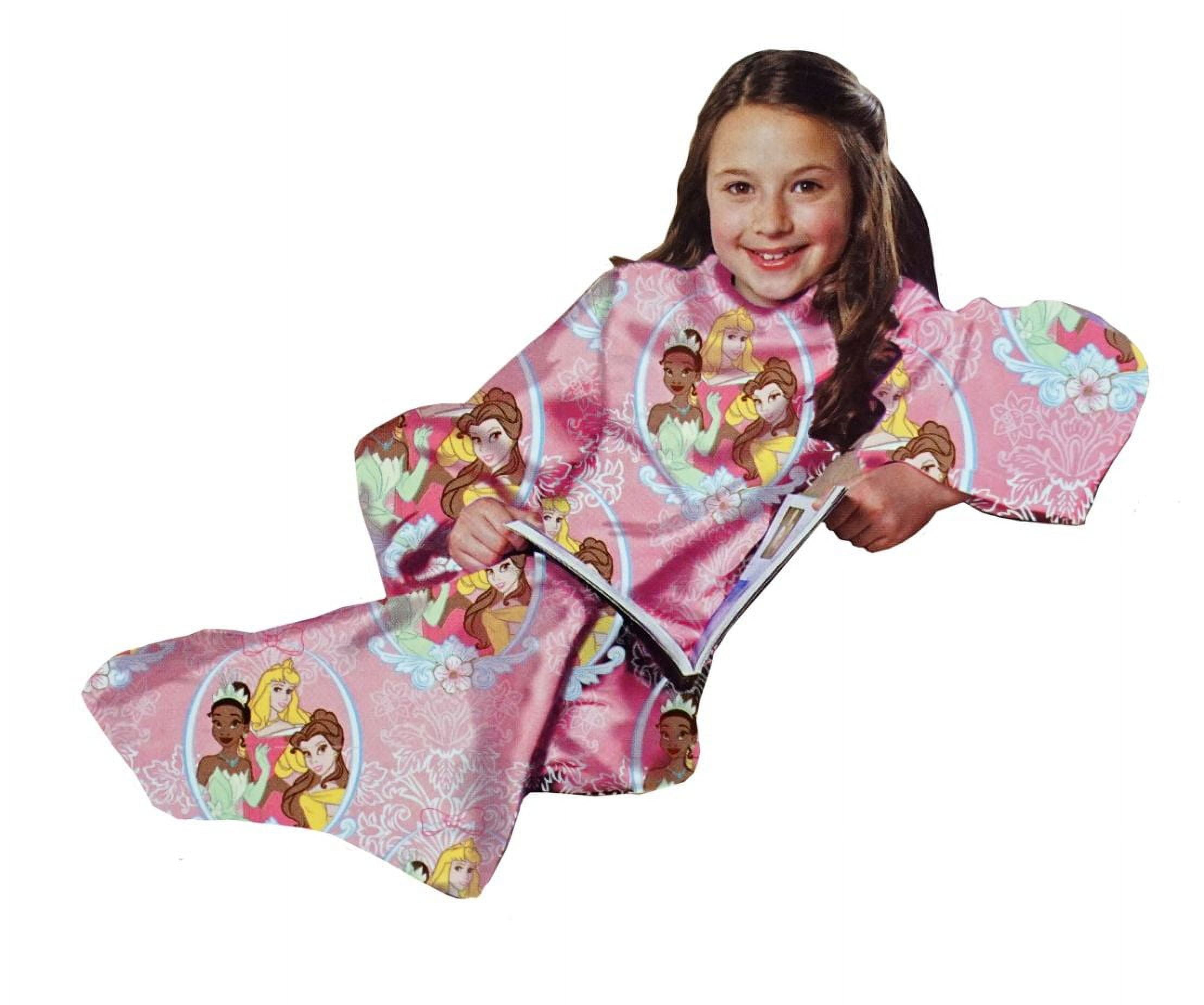 Disney Princess Youth Comfy Throw The Blanket with Sleeves With