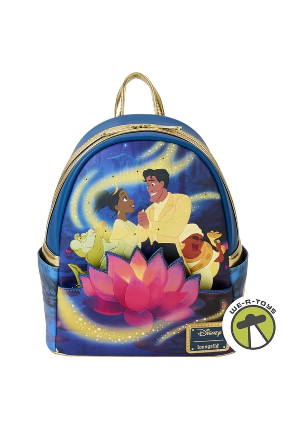 Princess and the Frog 15th Anniversary Mini Backpack Glows Loungefly