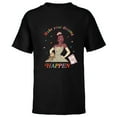 thumbnail image 1 of Disney Princess and the Frog Tiana Make Your Dreams Happen - Short Sleeve T-Shirt for Kids - Customized-Black, 1 of 5