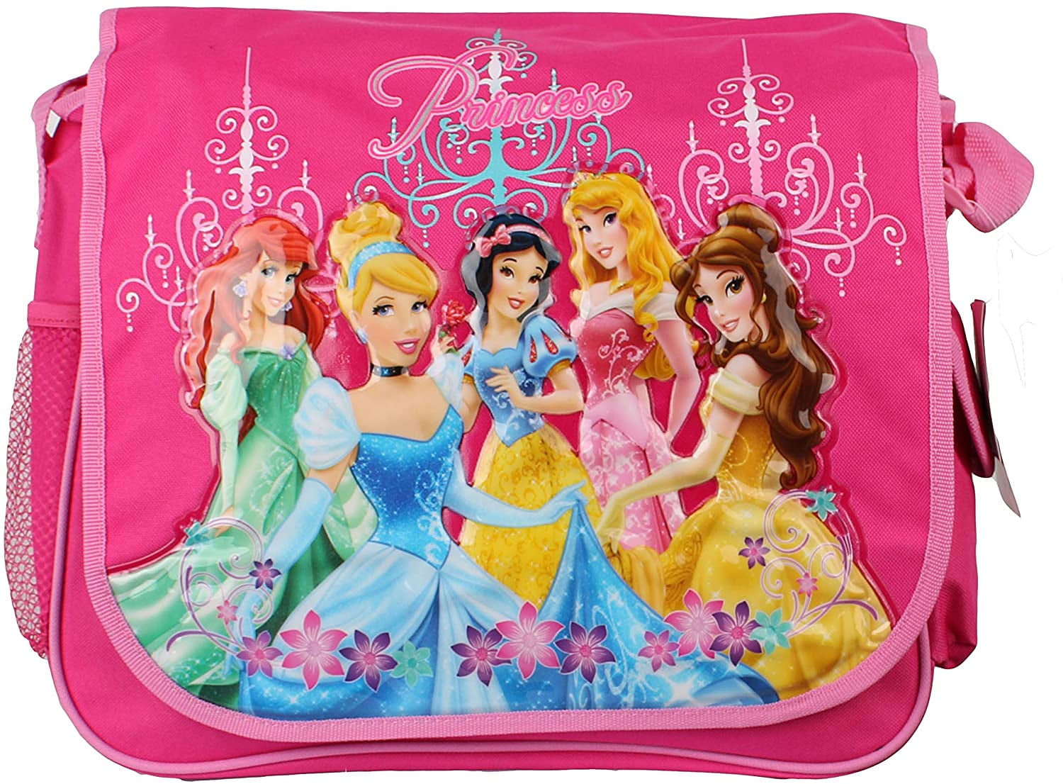 Disney Princess Messenger Bag, Multi-Color, Adjustable Shoulder 