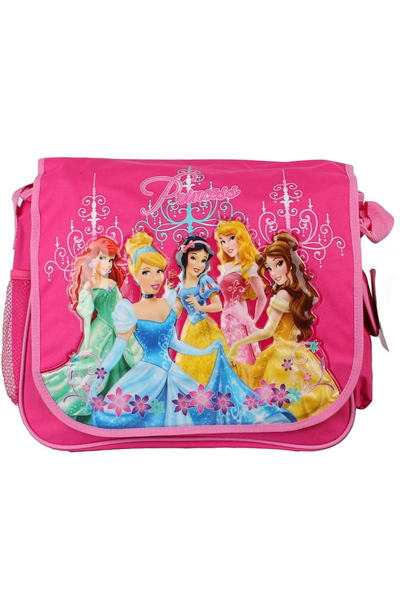Disney Princess by Disney Women's Adjustable Shoulder Strap Messenger Bag, Multi-Color