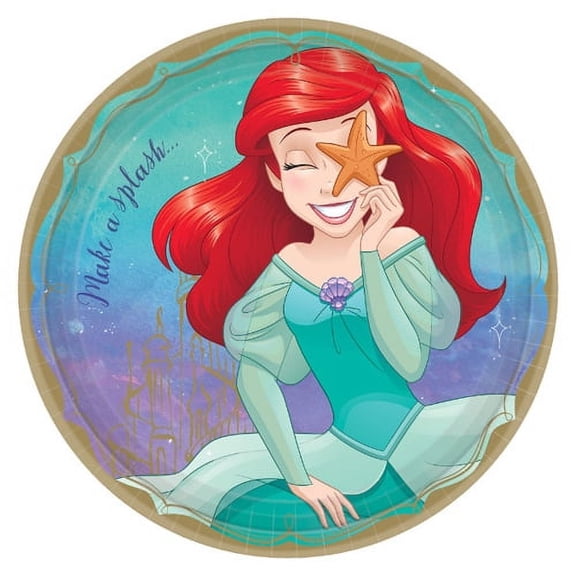 Disney Princess 'once Upon a Time' Ariel Large Paper Plates (8ct)