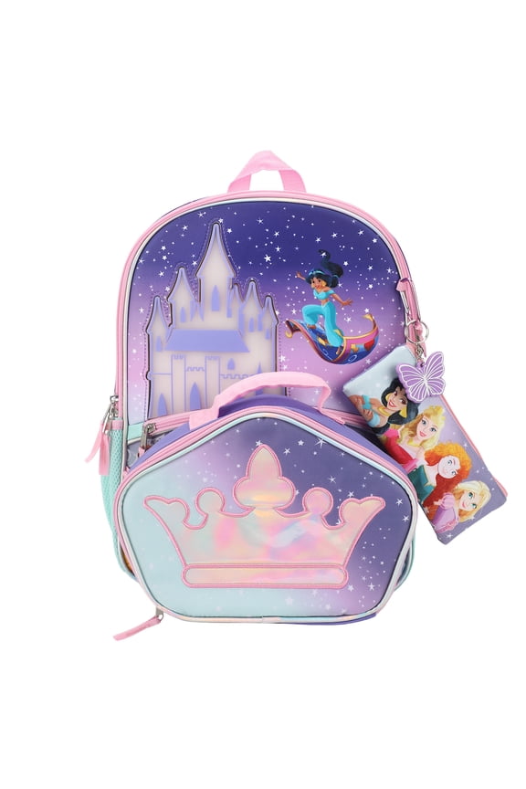 Disney Princesses 5-Piece Backpack & Lunchbox Set