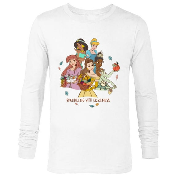 Disney Princesses Charming with Coziness Fall - Long Sleeve T-Shirt for Men - Customized-White