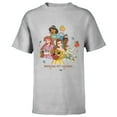 thumbnail image 1 of Disney Princesses Charming with Coziness Fall - Short Sleeve T-Shirt for Kids - Customized-Athletic Heather, 1 of 5