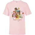 thumbnail image 1 of Disney Princesses Charming with Coziness Fall - Short Sleeve T-Shirt for Kids - Customized-Soft Pink, 1 of 5