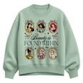 thumbnail image 1 of Disney - Princesses Coquette - Ladies Oversized Fleece Crew Sweatshirt, 1 of 3