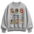 thumbnail image 1 of Disney - Princesses Coquette - Ladies Oversized Fleece Crew Sweatshirt, 1 of 3