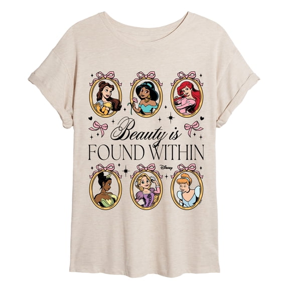 Disney - Princesses Coquette - Women's Oversized Graphic T-Shirt