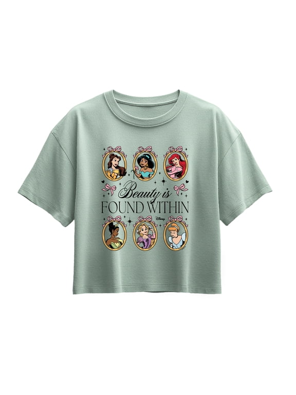 - Princesses Coquette Girls' Short Sleeve Boxy Graphic T-Shirt