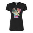 thumbnail image 1 of Disney Princesses - Fierce Pocahontas, Fearless Rapunzel & Brave Merida - Juniors Fitted T-Shirt, 1 of 5