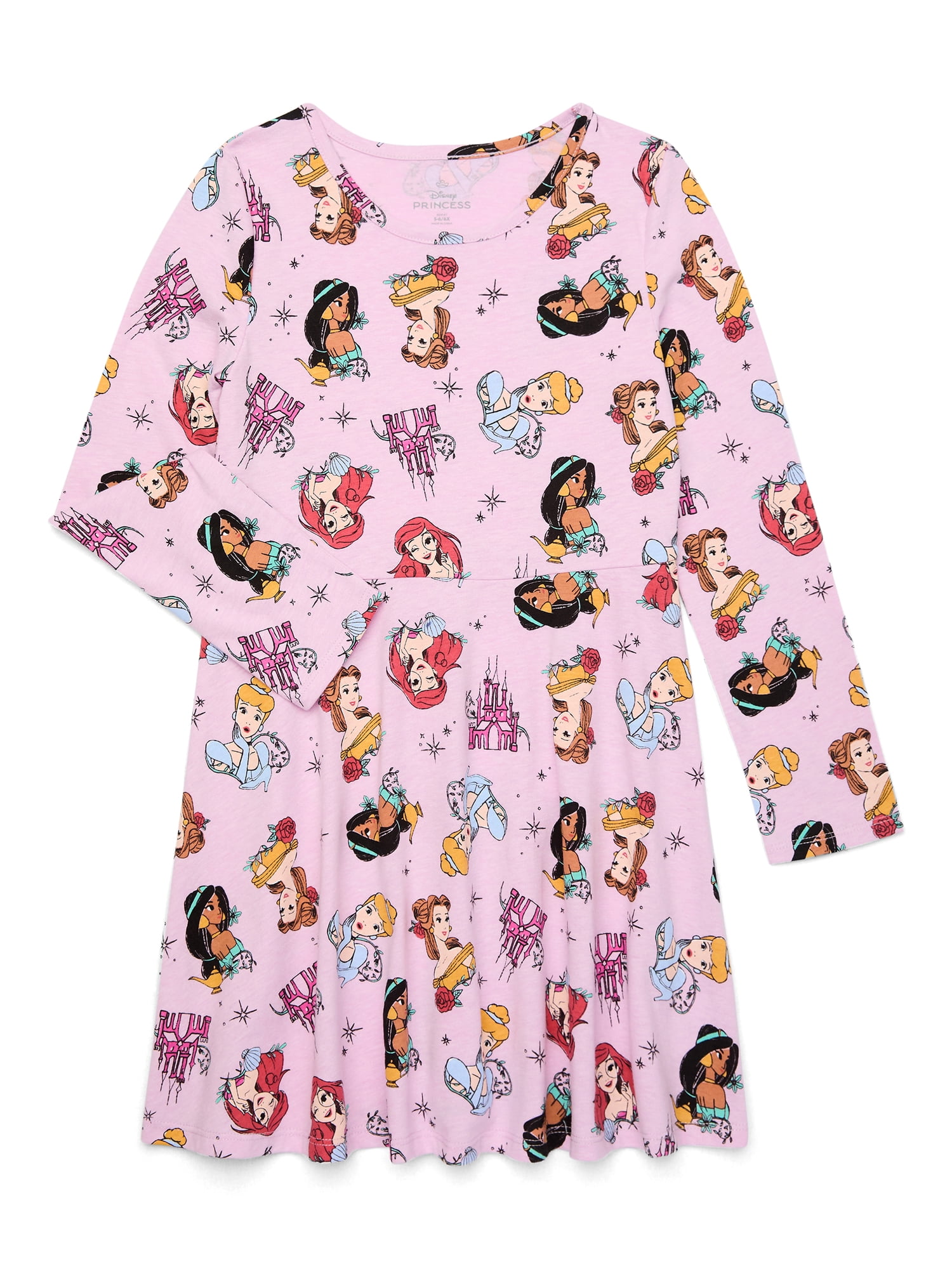 disney princess skater dress Disney Princess Skater Dress, Magical Disney Parks Vacation Outfit, Classic Look Dresses, Women's Clothing, Disney Fan Dress, Disney