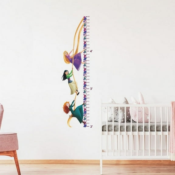 Disney Princesses Growth Chart Peel And Stick Wall Decals