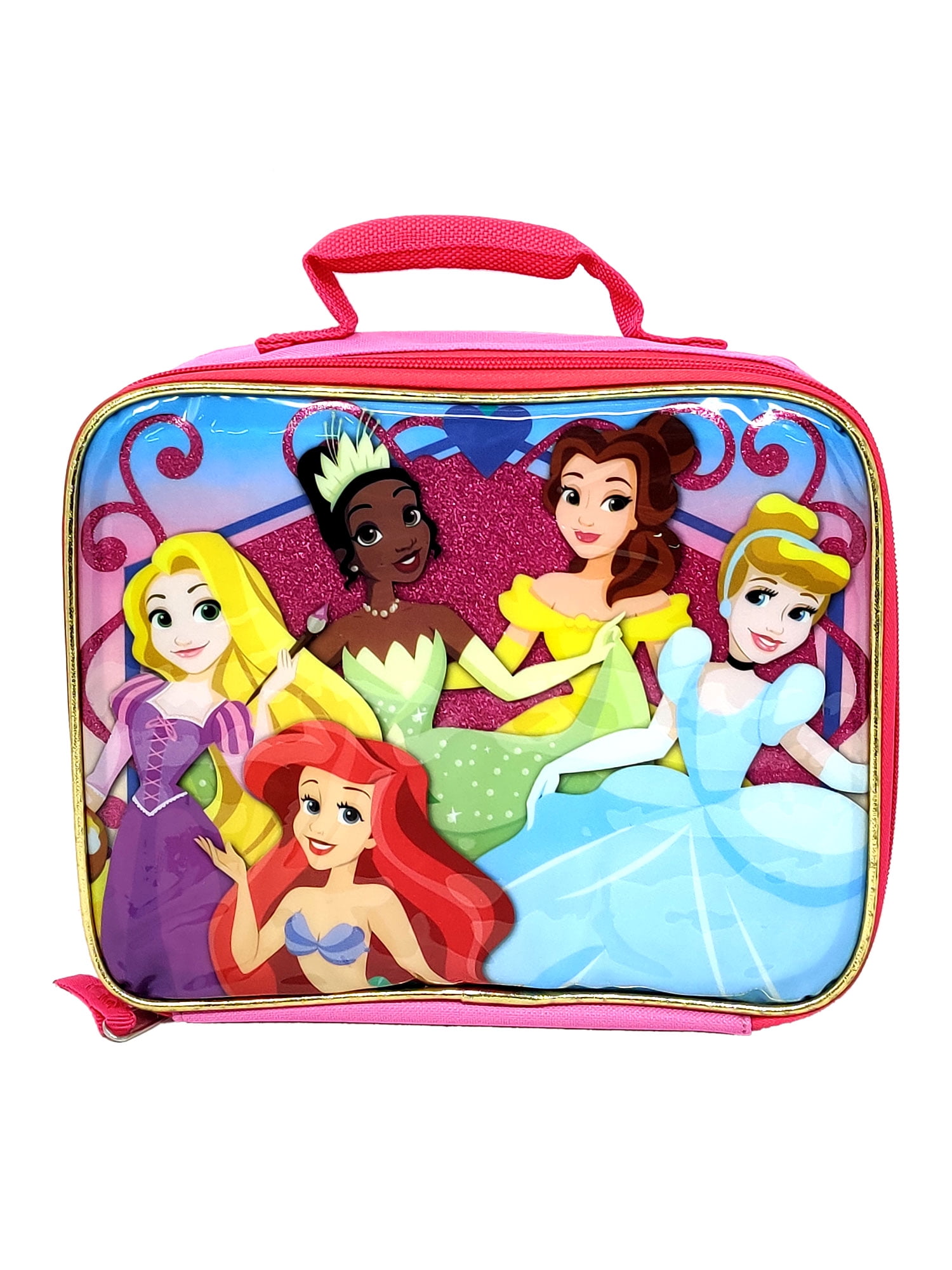 Disney Princesses Lunch Bag Insulated Ariel Cinderella Tiana Belle ...