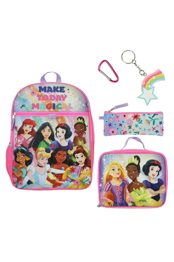 Disney Princesses Make Today Magical 5-Piece Backpack & Lunchbox Set