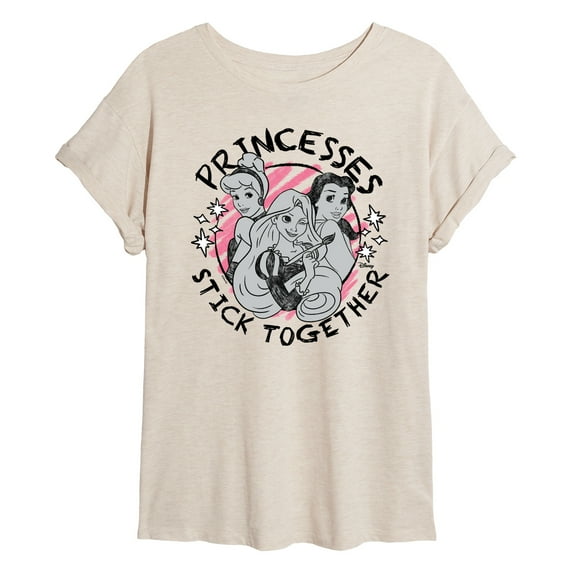 Disney - Princesses Stick Together - Juniors Ideal Flowy Muscle T-Shirt