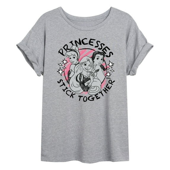 Disney - Princesses Stick Together - Juniors Ideal Flowy Muscle T-Shirt