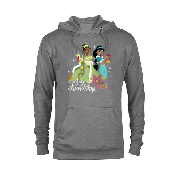 Disney Princesses Tiana & Jasmine - Pullover Hoodie for Adults - Customized-Athletic Heather
