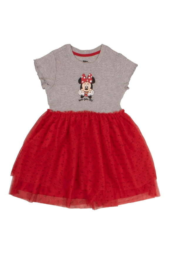 Princesses and Minnie Mouse Girls Tutu Dress Princesses Moana Rapunzel Jasmine Double Ruffle Dress for Girls (Size 4-16)