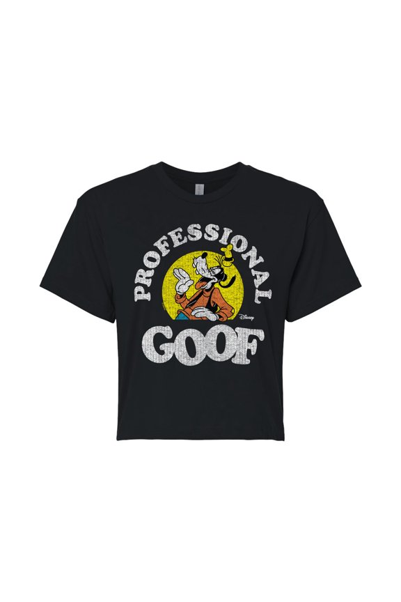 - Professional Goof - Juniors Cropped Graphic T-Shirt