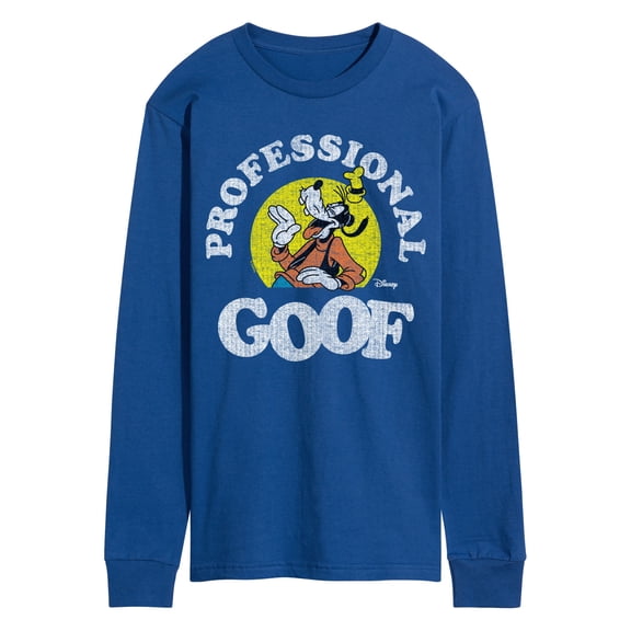 Disney - Professional Goof - Men's Long Sleeve Graphic T-Shirt