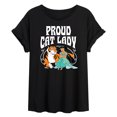 thumbnail image 1 of Disney - Proud Cat Lady Jasmine - Juniors Oversized Graphic T-Shirt, 1 of 4