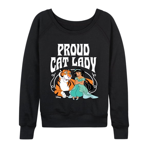 Disney - Proud Cat Lady Jasmine - Women's French Terry Long Sleeve Pullover