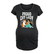 DISNEY - Proud Cat Lady Jasmine - Women's Maternity Scoop Neck Graphic T-Shirt