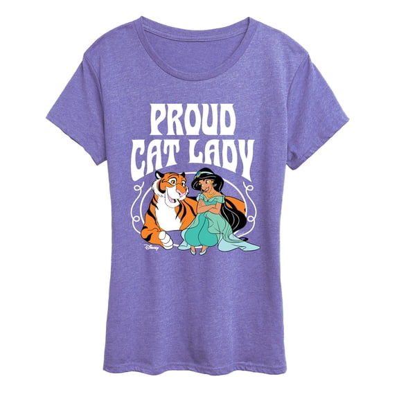 Disney - Proud Cat Lady Jasmine - Women's Short Sleeve Graphic T-Shirt