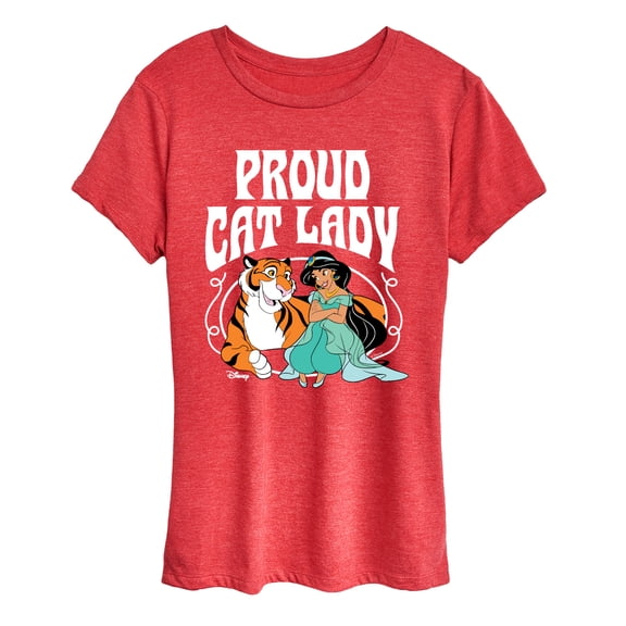 Disney - Proud Cat Lady Jasmine - Women's Short Sleeve Graphic T-Shirt
