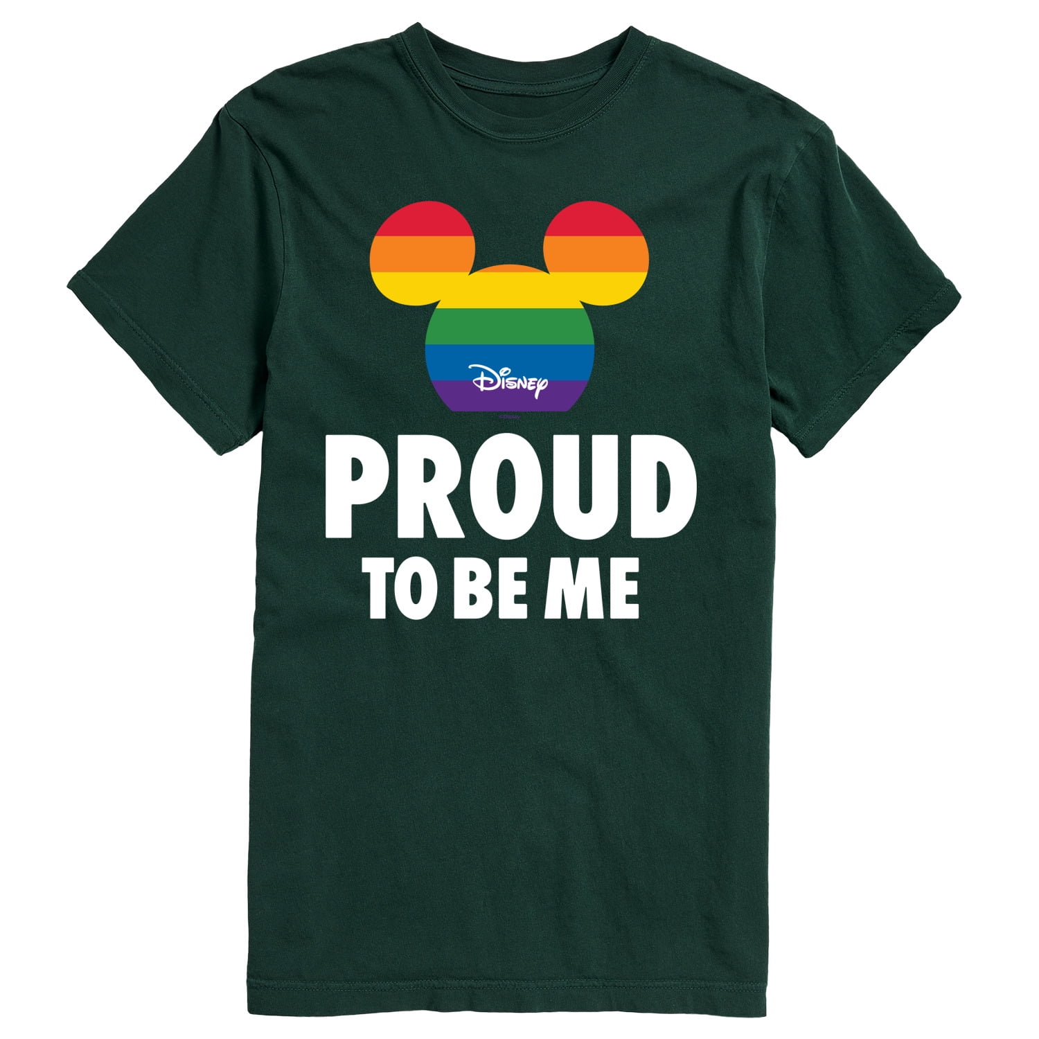 Disney Proud To Be Me Gay Pride Colors Men s Short Sleeve Graphic T Shirt