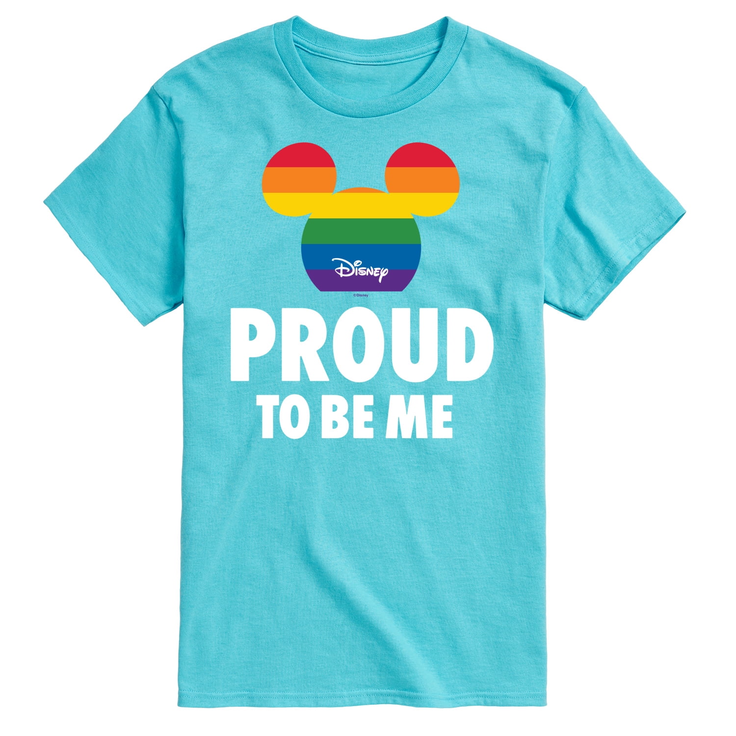 Disney Proud To Be Me Gay Pride Colors Men's Short Sleeve Graphic T
