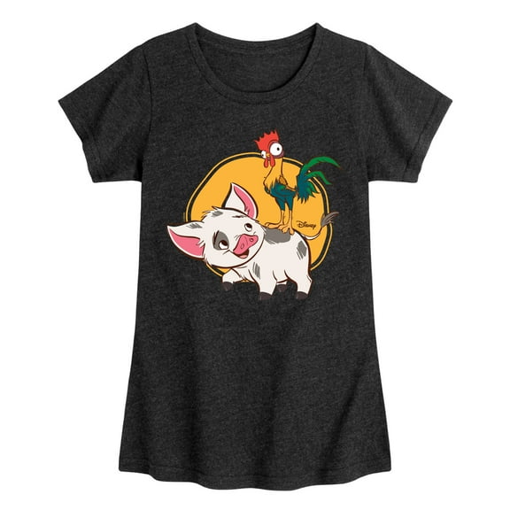 Disney - Pua And Hei Ehi - Toddler & Youth Girls Short Sleeve Graphic T-Shirt