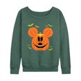 thumbnail image 1 of Disney - Pumpkin Mouse - Women's French Terry Long Sleeve Pullover, 1 of 4