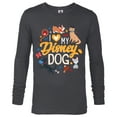 thumbnail image 1 of Disney Puppies I Love My Disney Dog - Long Sleeve T-Shirt for Men - Customized-Charcoal Heather, 1 of 5
