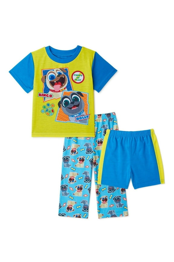Puppy Dog 3 PC Short Sleeve Pajama Set Boy Size 5T