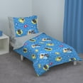 thumbnail image 1 of Disney Puppy Dog Pals 4-Piece Royal Blue, Grey Toddler Bedding Set, 1 of 6