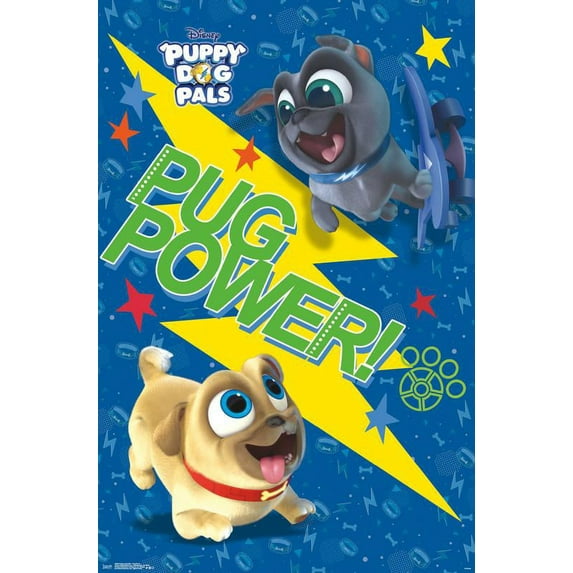 Disney Puppy Dog Pals - Pug Power Wall Poster, 22.375" x 34"