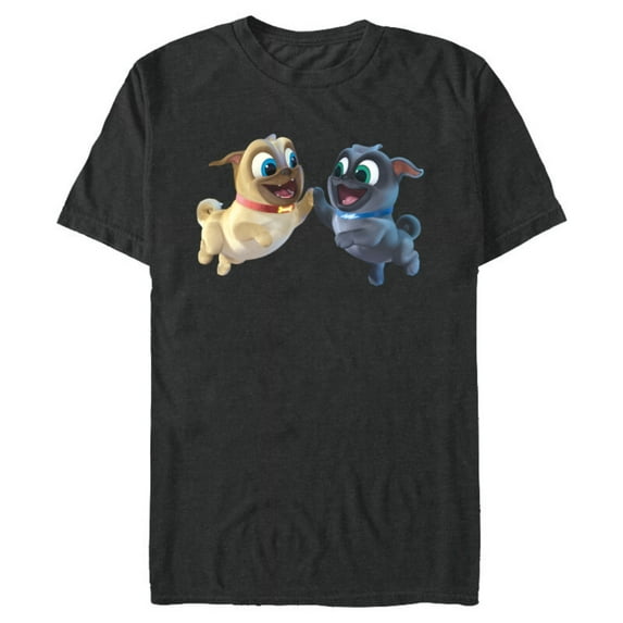 Disney Puppy Dog Pals Rolly Bingo High Five - Short Sleeve Blended T-Shirt for Adults -Customized-Dark Heather