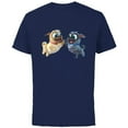 thumbnail image 1 of Disney Puppy Dog Pals Rolly Bingo High Five - Short Sleeve Cotton T-Shirt for Adults -Customized-Navy, 1 of 5