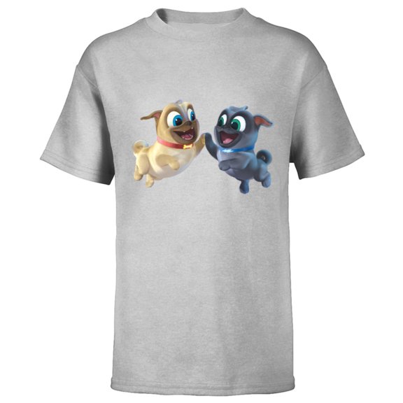 Disney Puppy Dog Pals Rolly Bingo High Five  - Short Sleeve T-Shirt for Kids- Customized-Athletic Heather