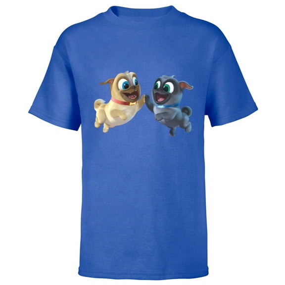 Disney Puppy Dog Pals Rolly Bingo High Five  - Short Sleeve T-Shirt for Kids- Customized-Royal